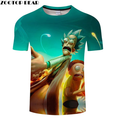 3D MEN Women Boys Tee Short Sleeve tshirt Cartoon t shirt Funny Casual Summer t-shirt Round Neck Top ZOOTOP BEAR Brand