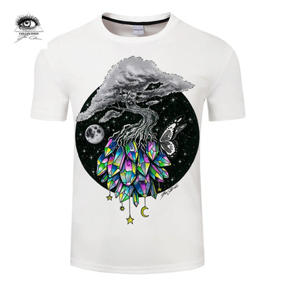Crystal tree By Pixie coldArt 3D Print T shirt Men Women Summer Casual Short Sleeve Boy Tops&Tees Tshirt Unisex DropShip  ZOOTOP